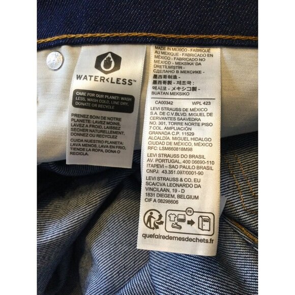 NWT Levi's Men's Denim 517 Bootcut Jeans Pockets Dark Wash Blue Size 44 X 32 - Picture 7 of 8